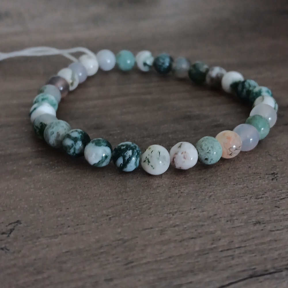 Handcrafted Multicolor Agate Beaded Bracelet
